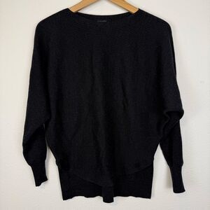 All Saints‎ Charcoal Dolman Sleeve Wool Boatneck Sweater Size Small